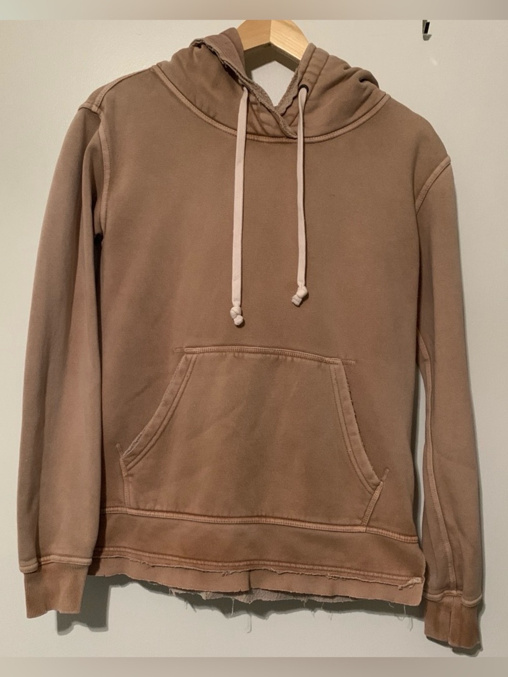 Free People Beach Oversized Rustic Brown Pullover Hoodie Sweater